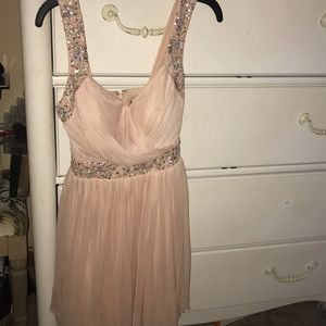 Formal Pink Mini Dress